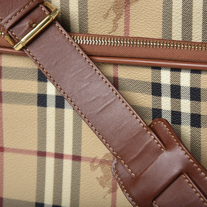 Burberry Haymarket Check Travel Bag Brown 13 of 15