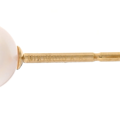 Mikimoto 18K Yellow Gold Akoya Pearl 6.5mm Stud Earrings 4 of 5