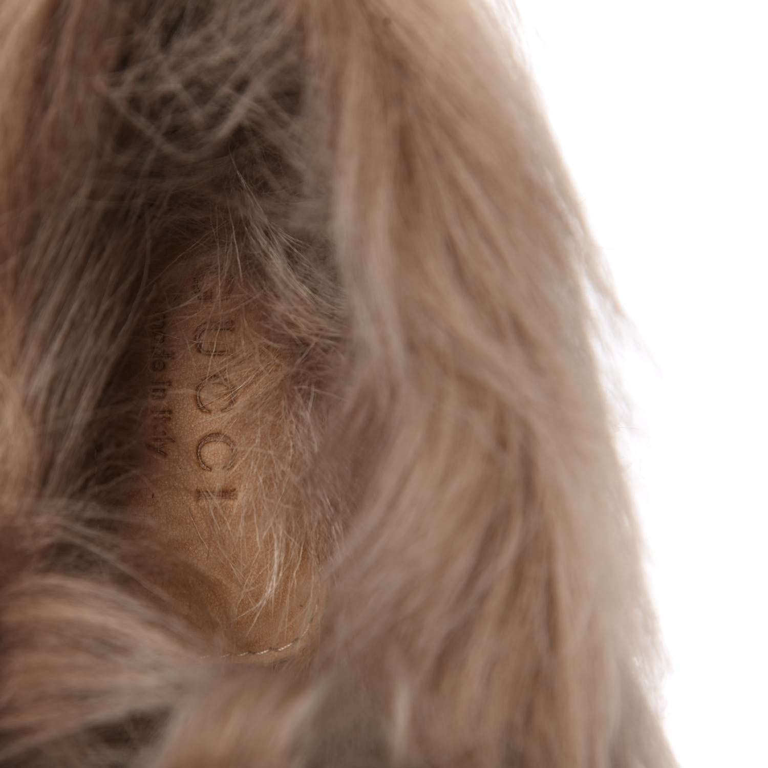 Gucci Malaga Kid Fur Womens Jordaan Loafers 35 Black Natural 6 of 8