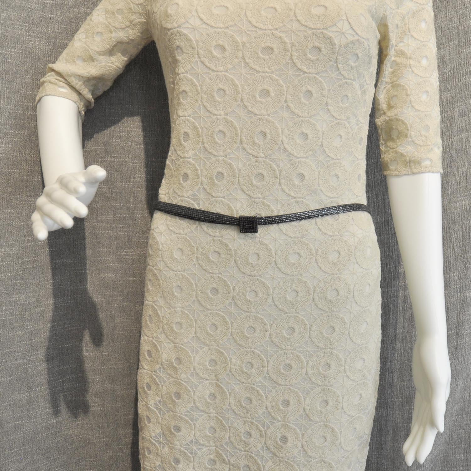 Chanel Crystal Skinny Belt Metallic Black 5 of 5