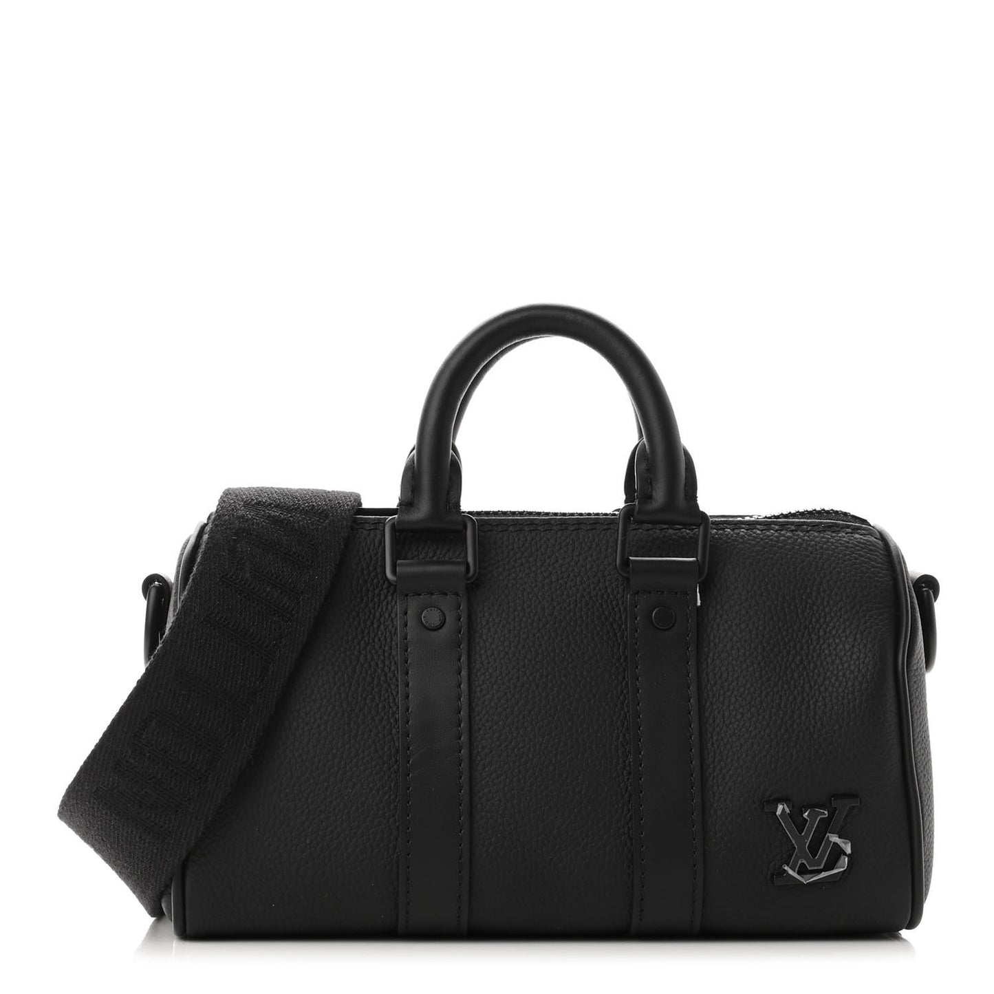 Grained Calfskin Aerogram Keepall XS Black