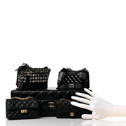 Chanel Lambskin Calfskin Tweed Success Story Set of 4 Minis Bags Black 2 of 41