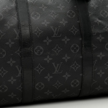 Louis Vuitton Monogram Eclipse Keepall Bandouliere 55 10 of 12