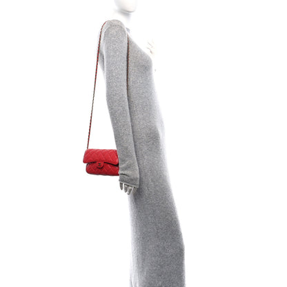 Chanel Lambskin Quilted Flap Phone Holder With Chain Red 2 of 12