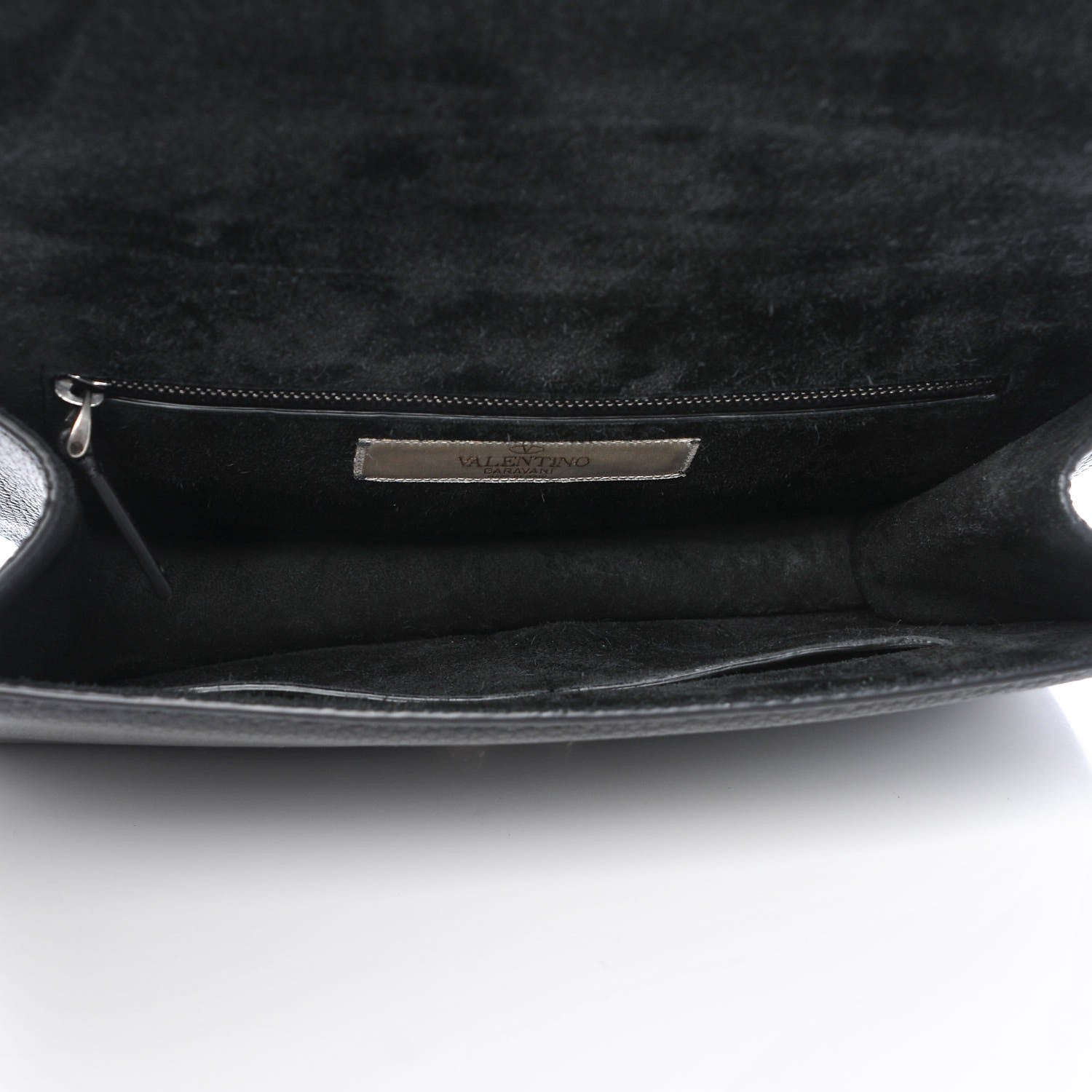 Valentino Garavani Pebbled Calfskin Medium Rockstud Rolling Glam Lock Rockstud Flap Black 6 of 8