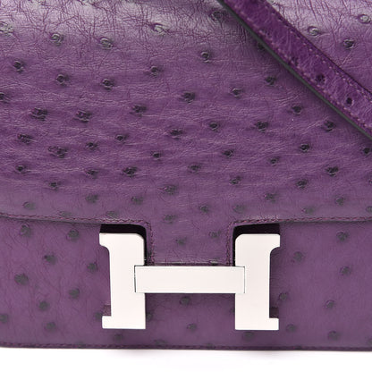 Hermes Ostrich Constance 18 Violine 8 of 20