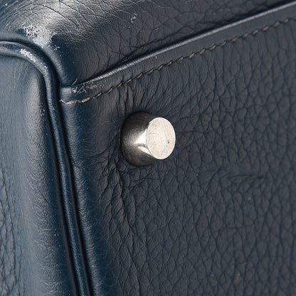Hermes Taurillon Clemence Kelly Retourne 32 Bleu De Prusse 32 of 32
