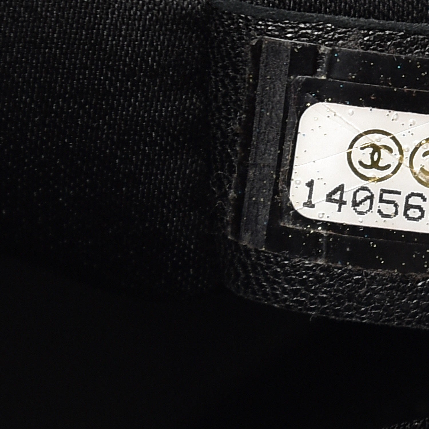 Chanel Vinyl Quilted Frozen Shopping Tote Black 7 of 9