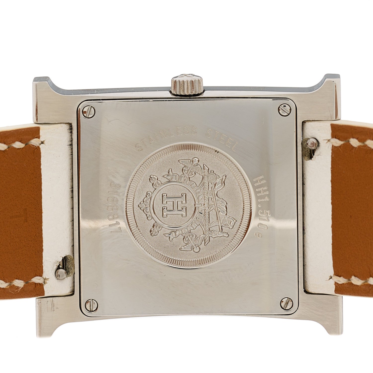 Hermes Stainless Steel Epsom 26mm Heure H Hour Quartz Watch Blanc 4 of 6