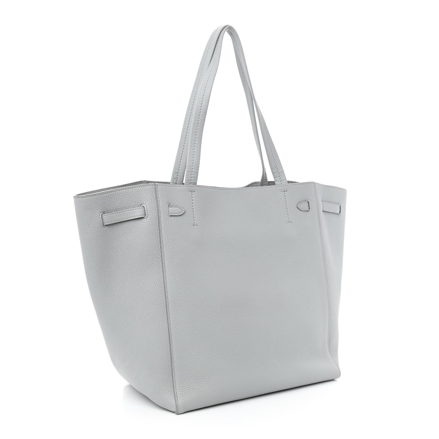 Celine Soft Grained Calfskin Small Belt Cabas Phantom Mineral 3 of 10