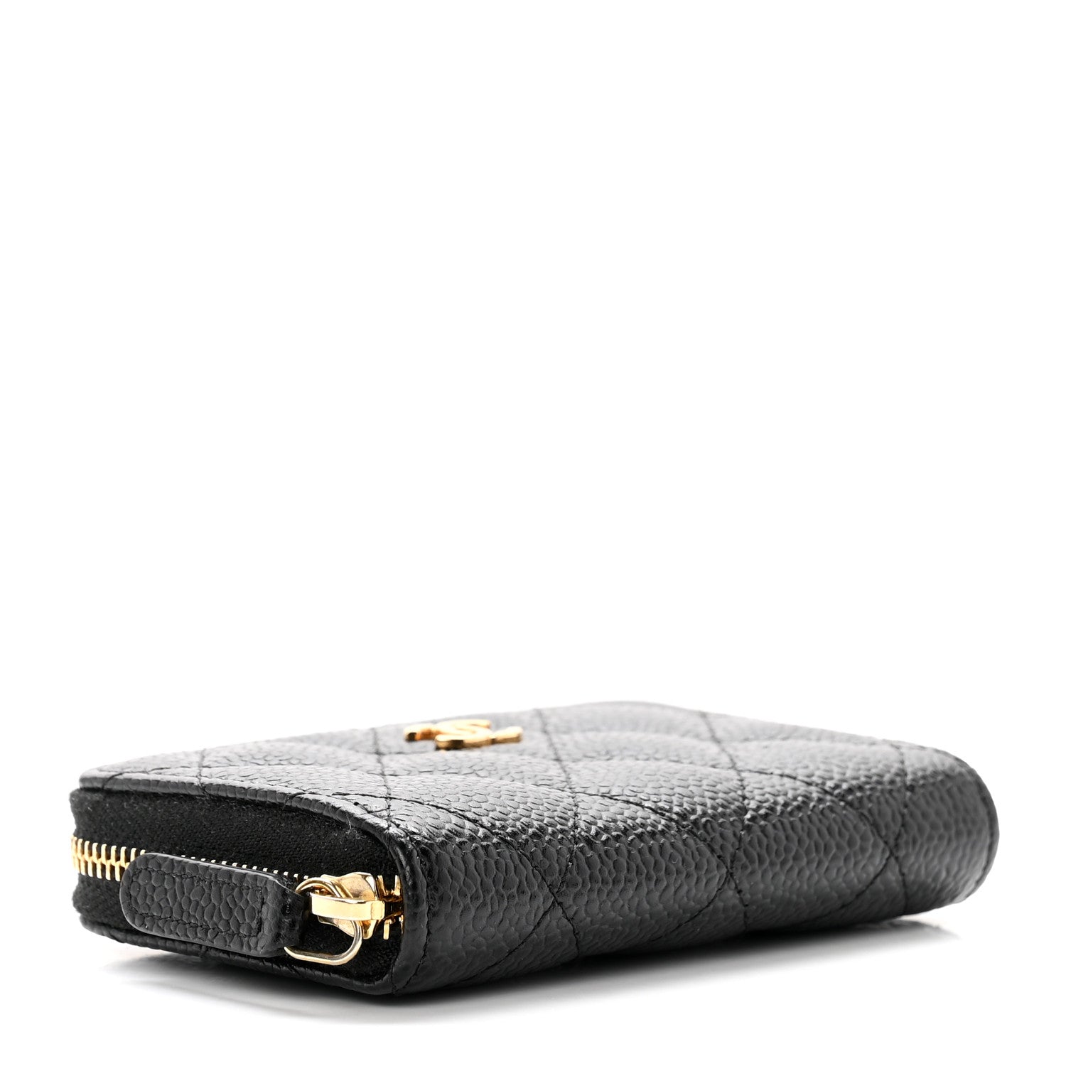 Chanel Caviar Quilted Zip Coin Purse Black 4 of 7
