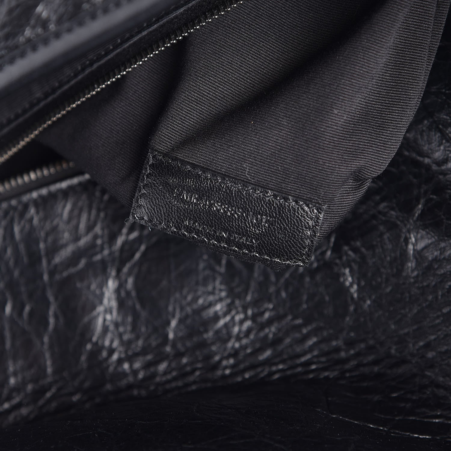 Saint Laurent Crinkled Calfskin Matelasse Monogram Large Niki Chain Satchel Black 7 of 9