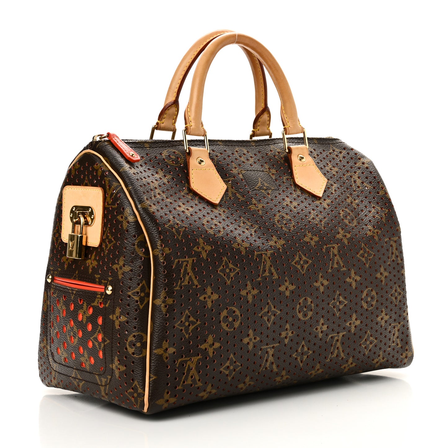 Monogram Perforated Speedy 30 Orange