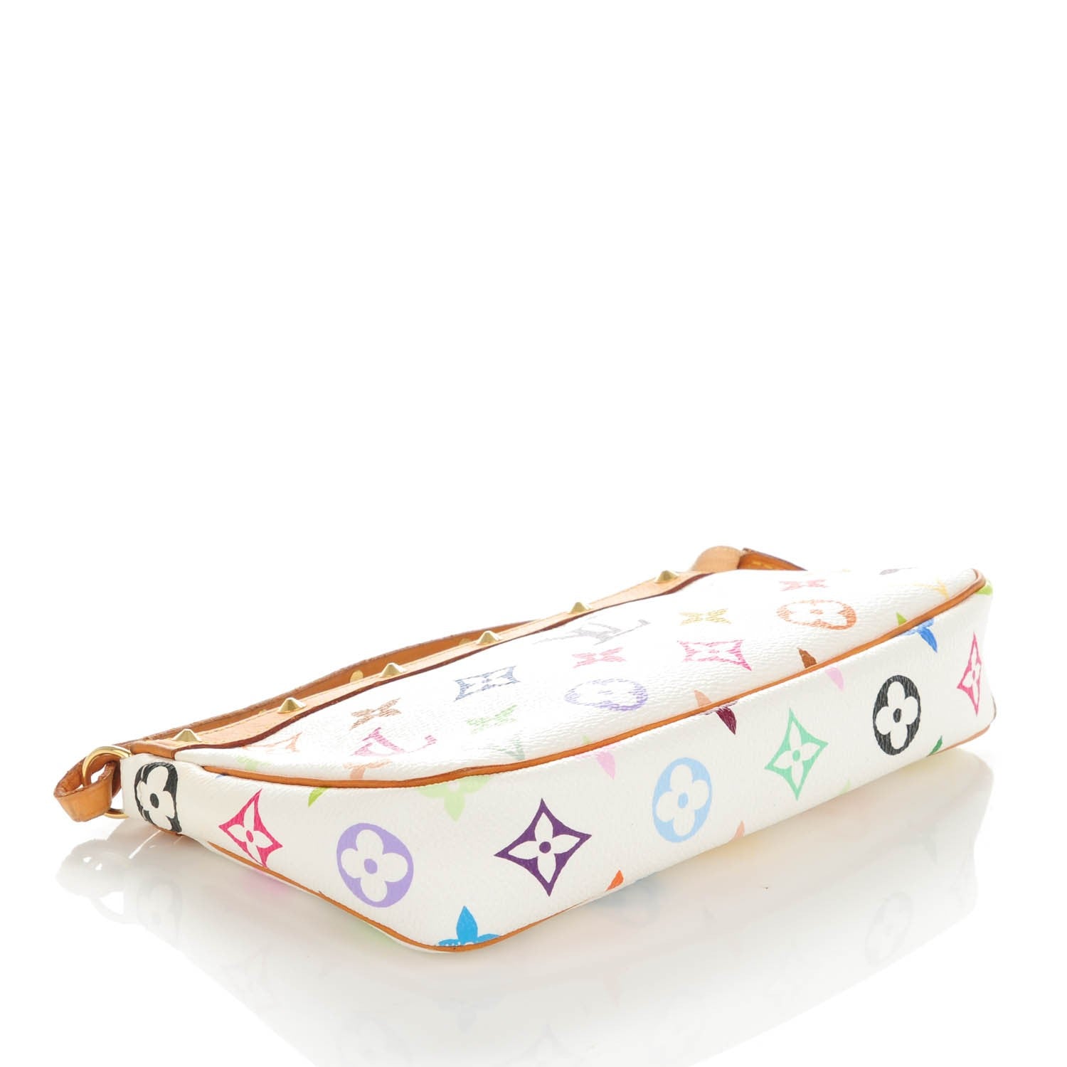 Louis Vuitton Monogram Multicolor Pochette Accessories White 4 of 8