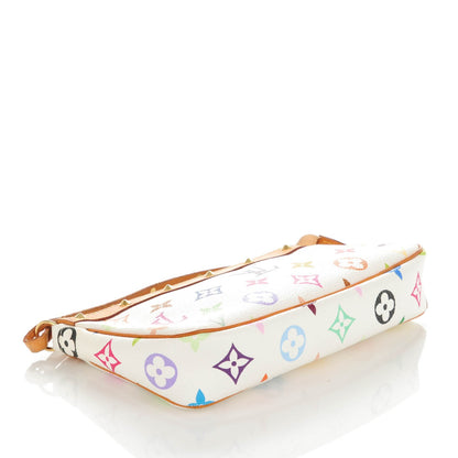 Louis Vuitton Monogram Multicolor Pochette Accessories White 4 of 8