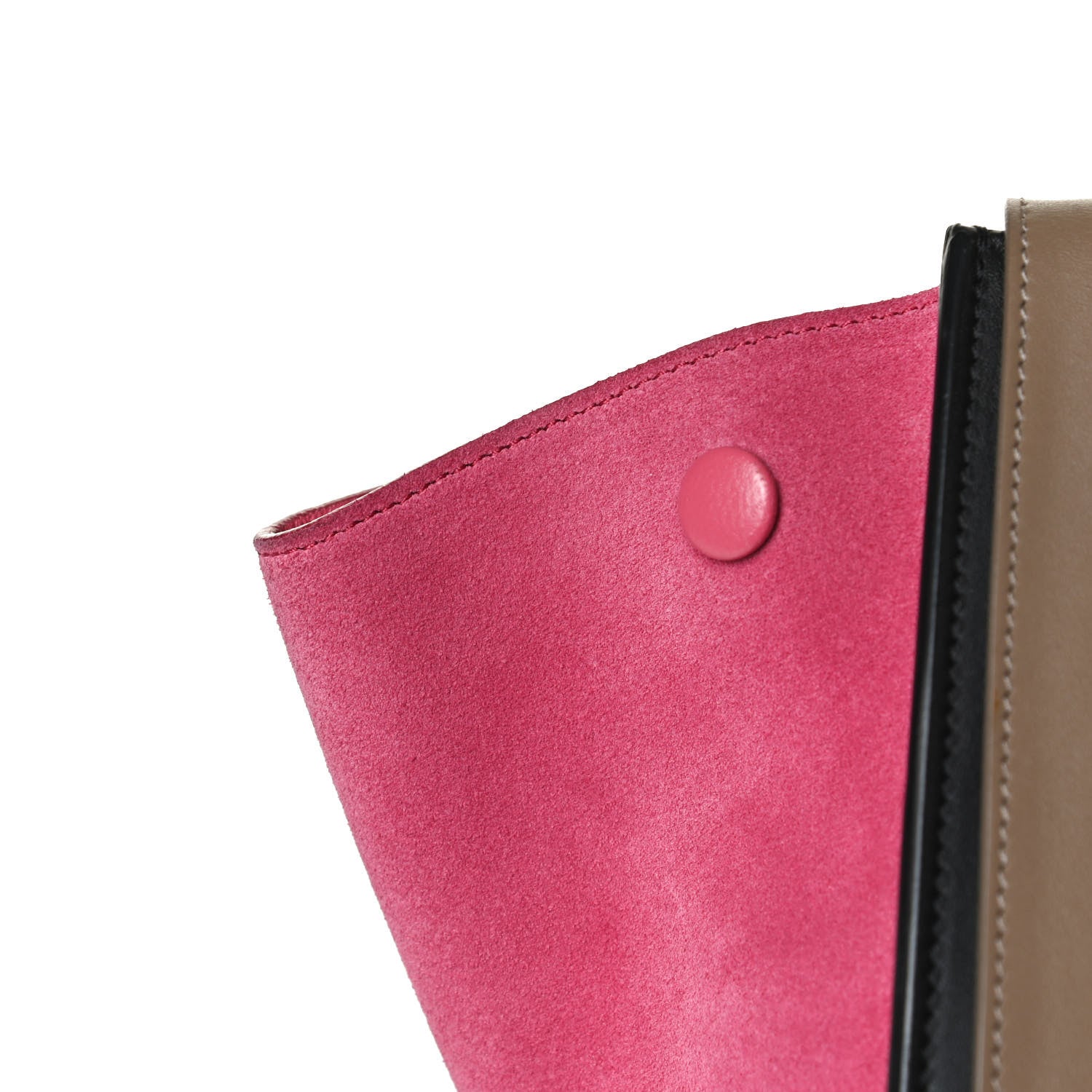 Celine Smooth Calfskin Suede Small Tri-Color Trapeze Pink 15 of 17