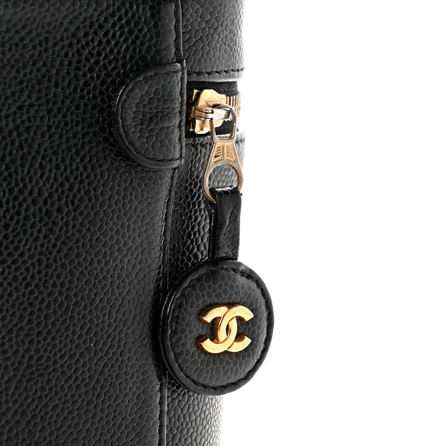 Chanel Caviar Vanity Cosmetic Case Black 12 of 13