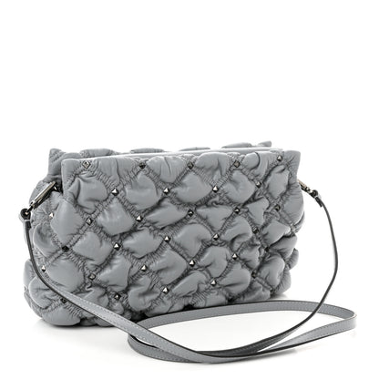 Valentino Garavani Nappa Spikeme Clutch Nuage 3 of 9
