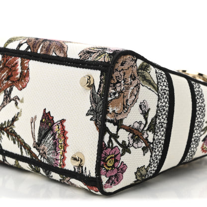 Christian Dior Canvas Embroidered Jardin Botanique Medium Lady D-Lite White Multicolor 10 of 11