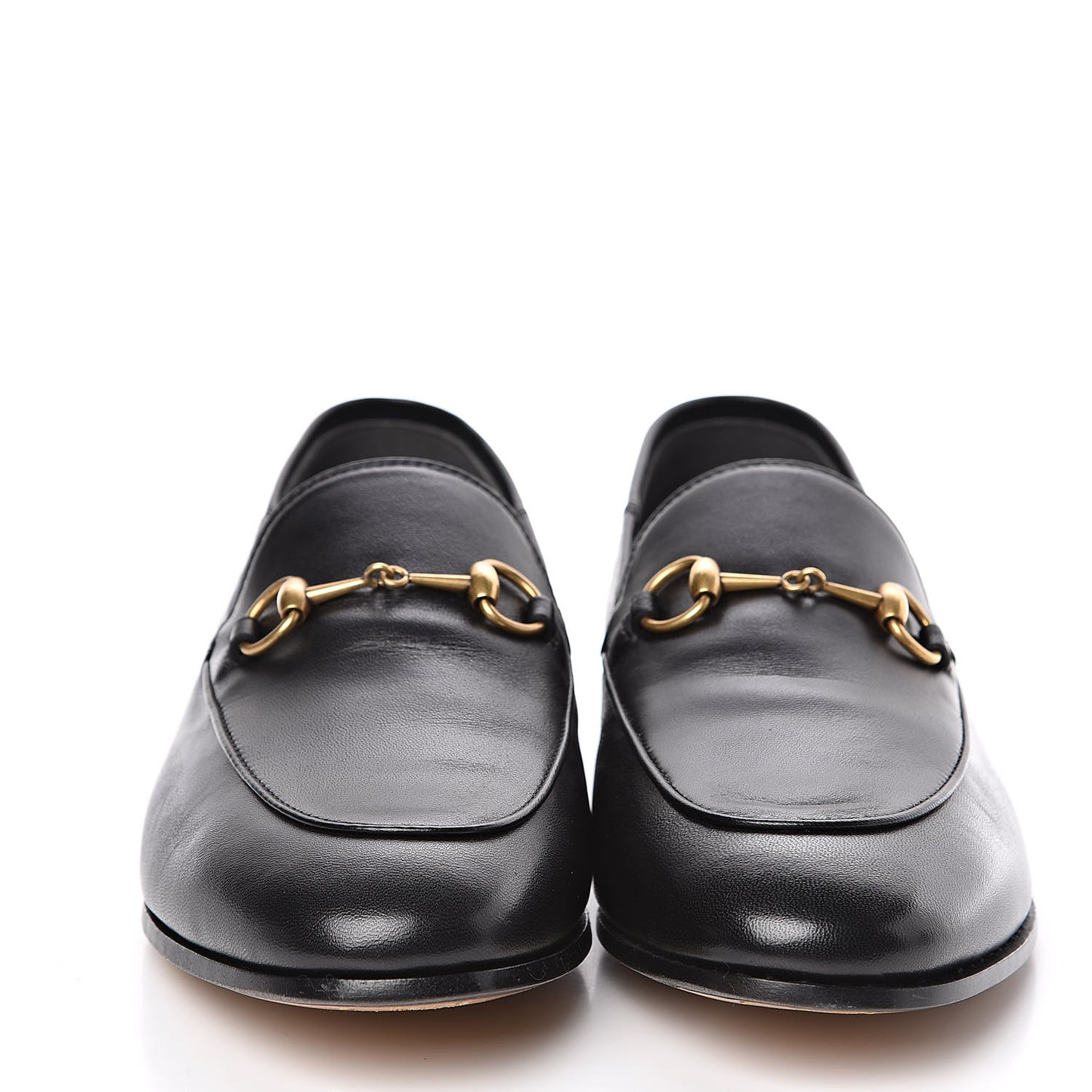 Lambskin Womens Brixton Horsebit Loafers 39.5 Black