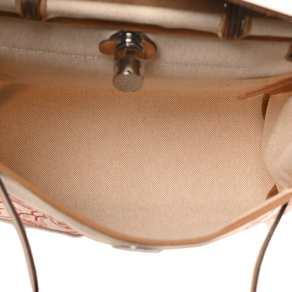 Hermes Vache Hunter Toile Pegase Pop Herbag Zip Retourne 31 PM Capucine 6 of 11