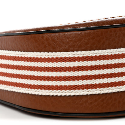 Valentino Garavani Grainy Calfskin Jacquard Medium Antibes Hobo Selleria White Testa Di Moro Ivory Navy 8 of 9