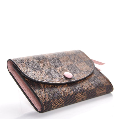 Louis Vuitton Damier Ebene Rosalie Coin Purse Rose Ballerine 4 of 6