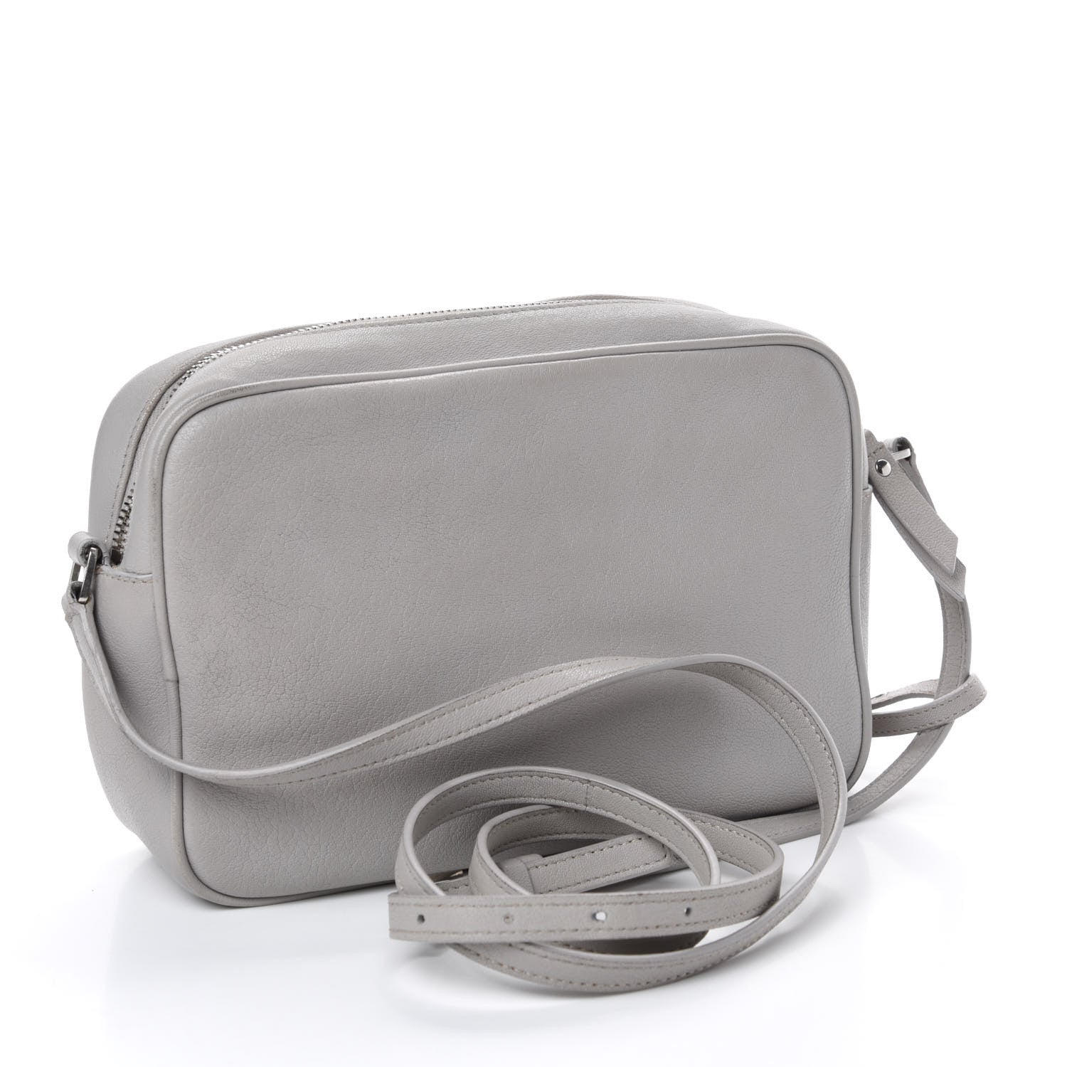 Saint Laurent Lambskin Monogram Lou Camera Bag Granite 3 of 10