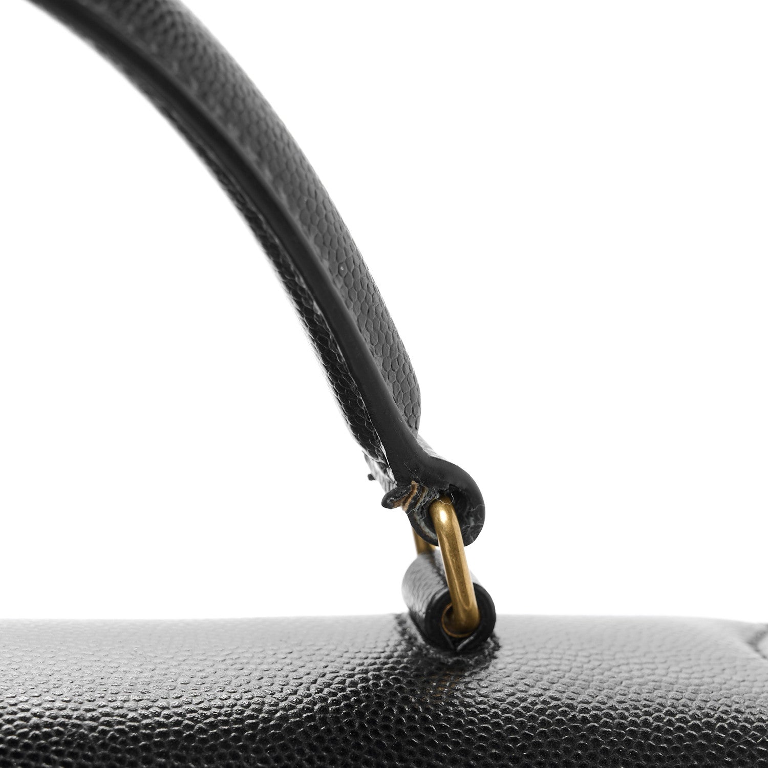 Saint Laurent Grain de Poudre Medium Classic Monogram Cassandra Top Handle Black 13 of 15