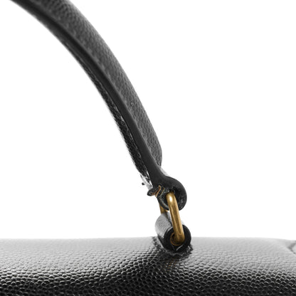 Saint Laurent Grain de Poudre Medium Classic Monogram Cassandra Top Handle Black 13 of 15