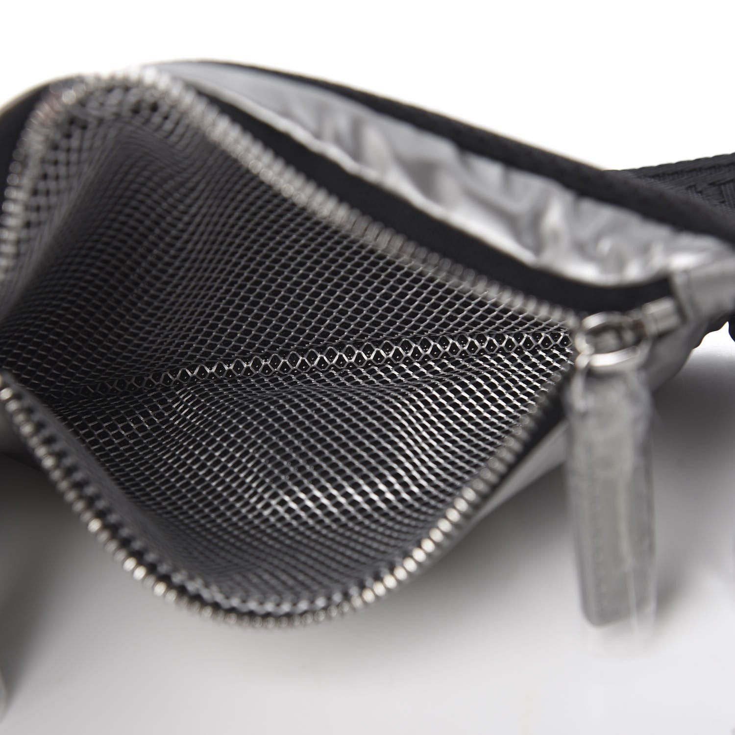 MCM Nylon Jemison Belt Bag Silver 4 of 6