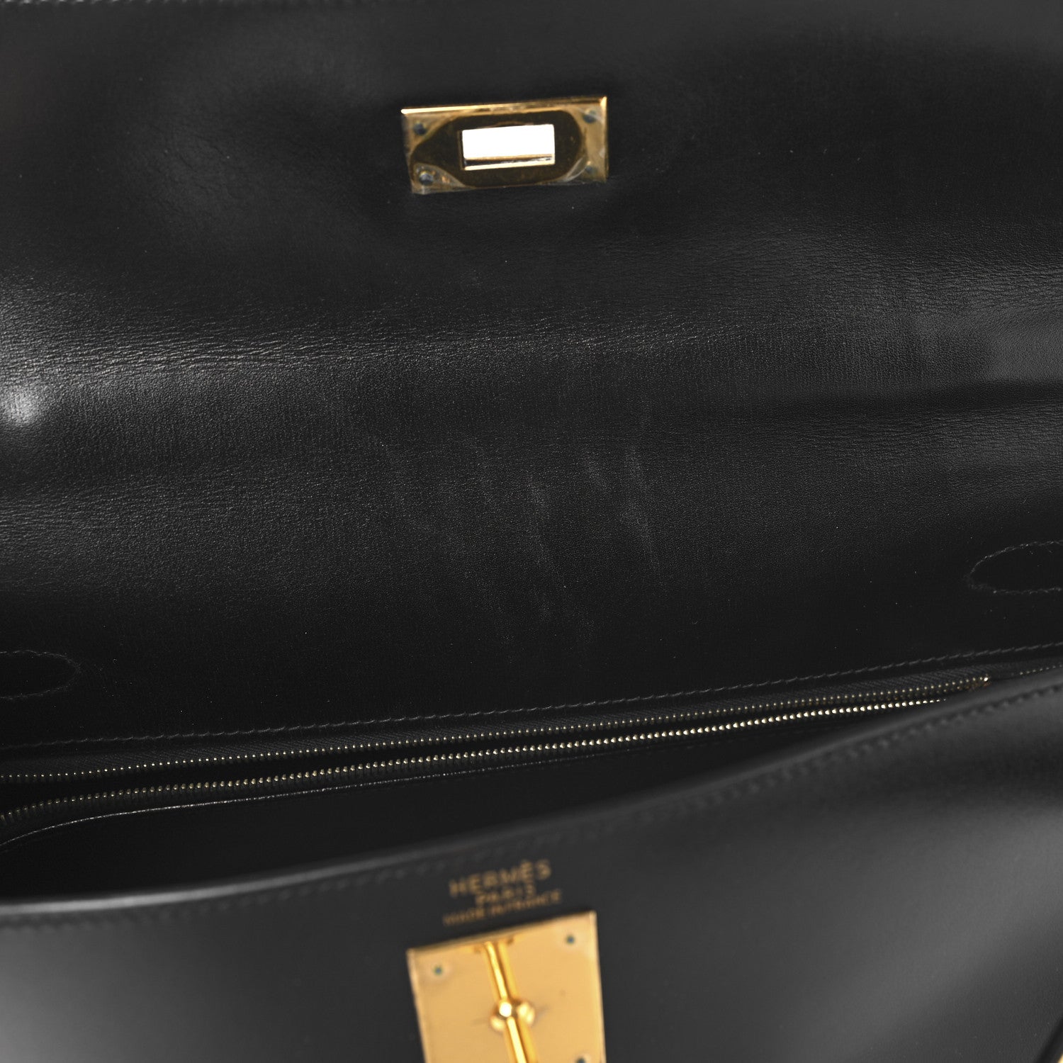 Hermes Box Kelly Retourne 32 Black Black 12 of 12