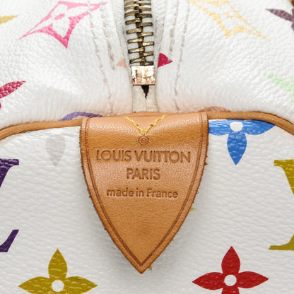 Louis Vuitton Monogram Multicolor Speedy 30 White 5 of 7