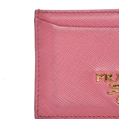 Prada Saffiano Metal Card Case Pink 6 of 11