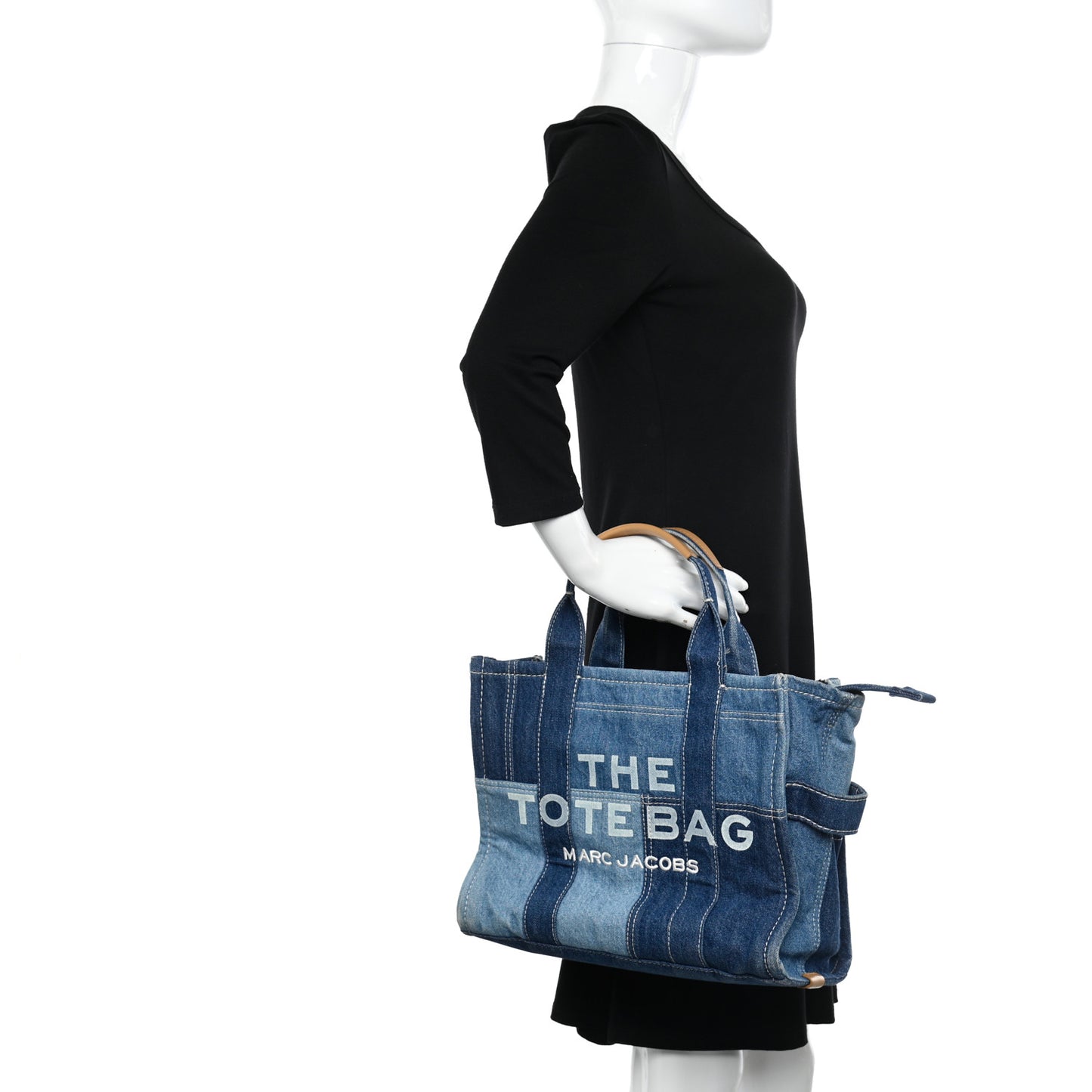 Denim Canvas Medium The Tote Bag Blue