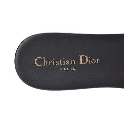 Christian Dior Canvas Embroidered Dway Mules Slide Sandals 40 Deep Blue 7 of 11