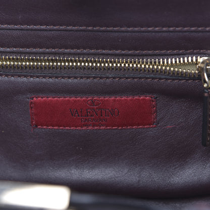Valentino Garavani Vitello Small Rockstud Tote Griotte 6 of 14