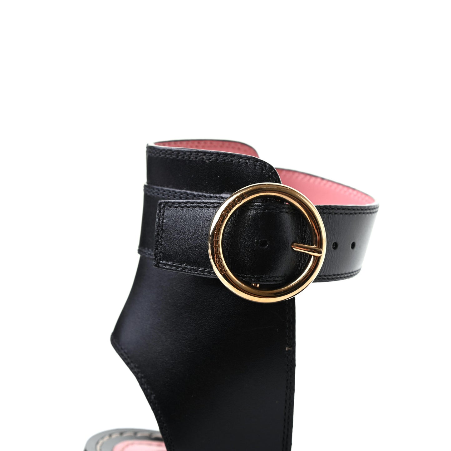 Calfskin Monogram Passenger Sandals 36 Black