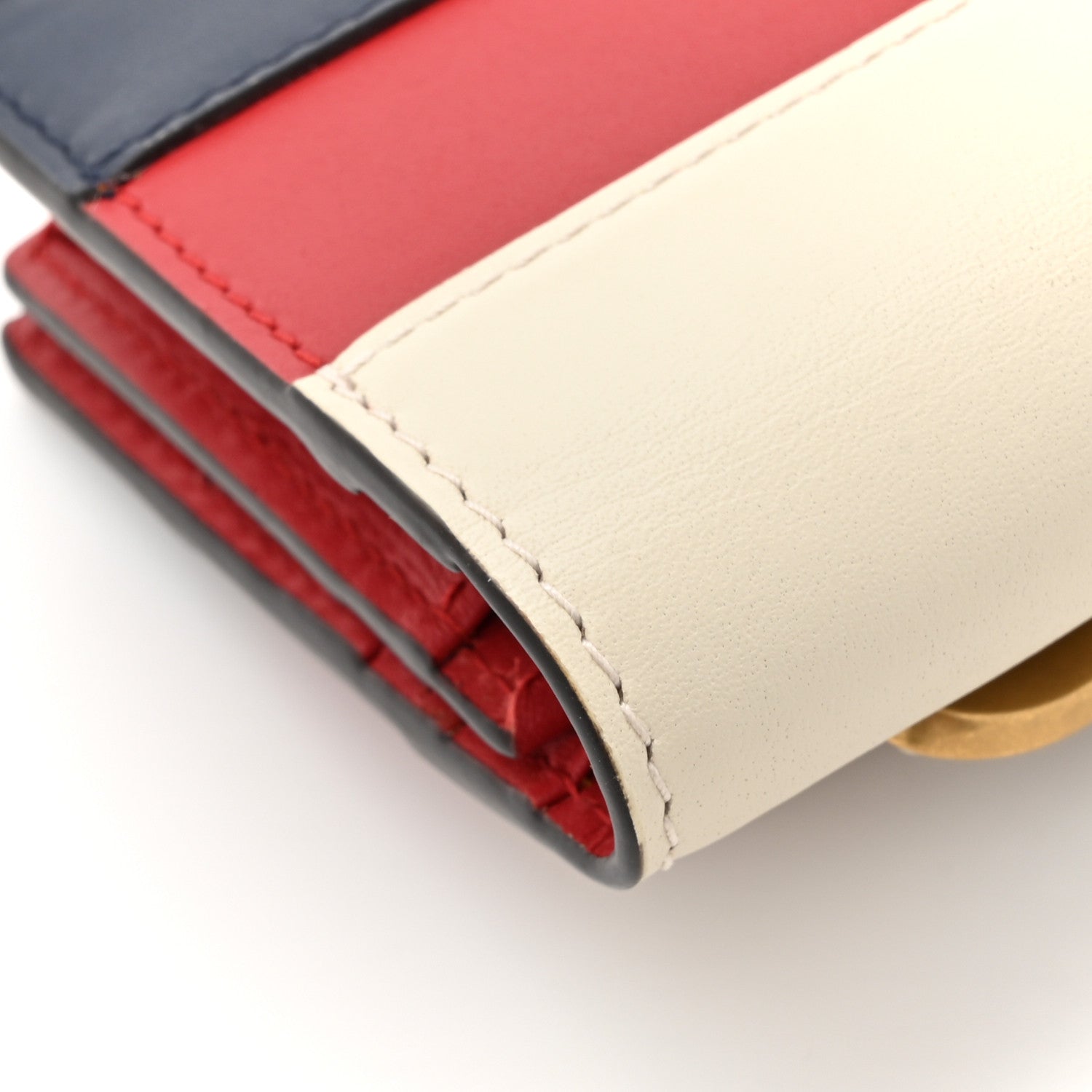 Gucci Calfskin Queen Margaret Card Case Wallet Blue Agata Hibiscus Red Mystic White 10 of 11
