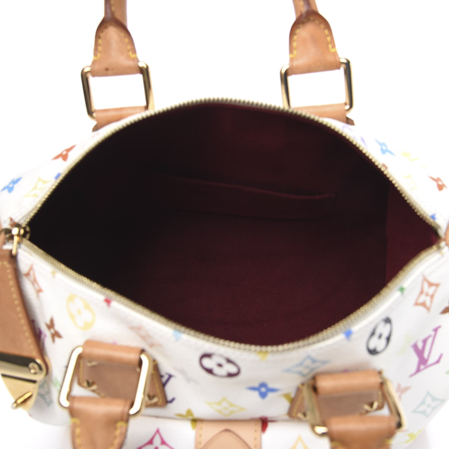 Louis Vuitton Monogram Multicolor Speedy 30 White 4 of 10