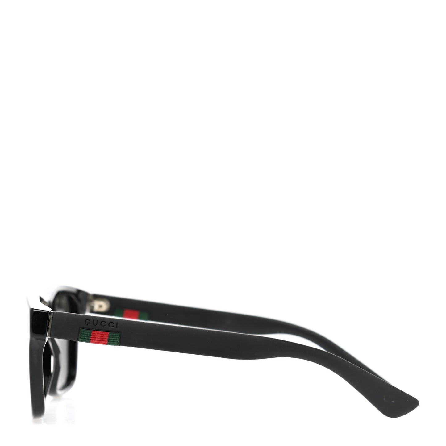 Polarized Square Frame Web Sunglasses GG0008S Black