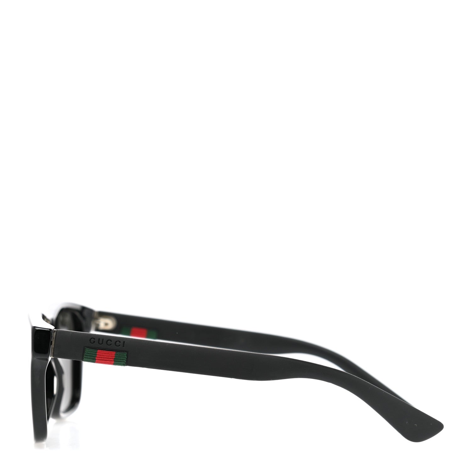 Gucci Polarized Square Frame Web Sunglasses GG0008S Black 3 of 8