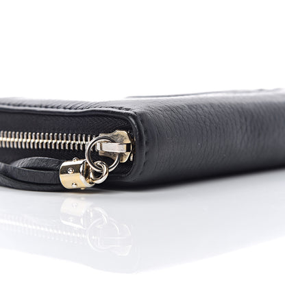 Gucci Calfskin Soho Zip Around Wallet Black 5 of 10