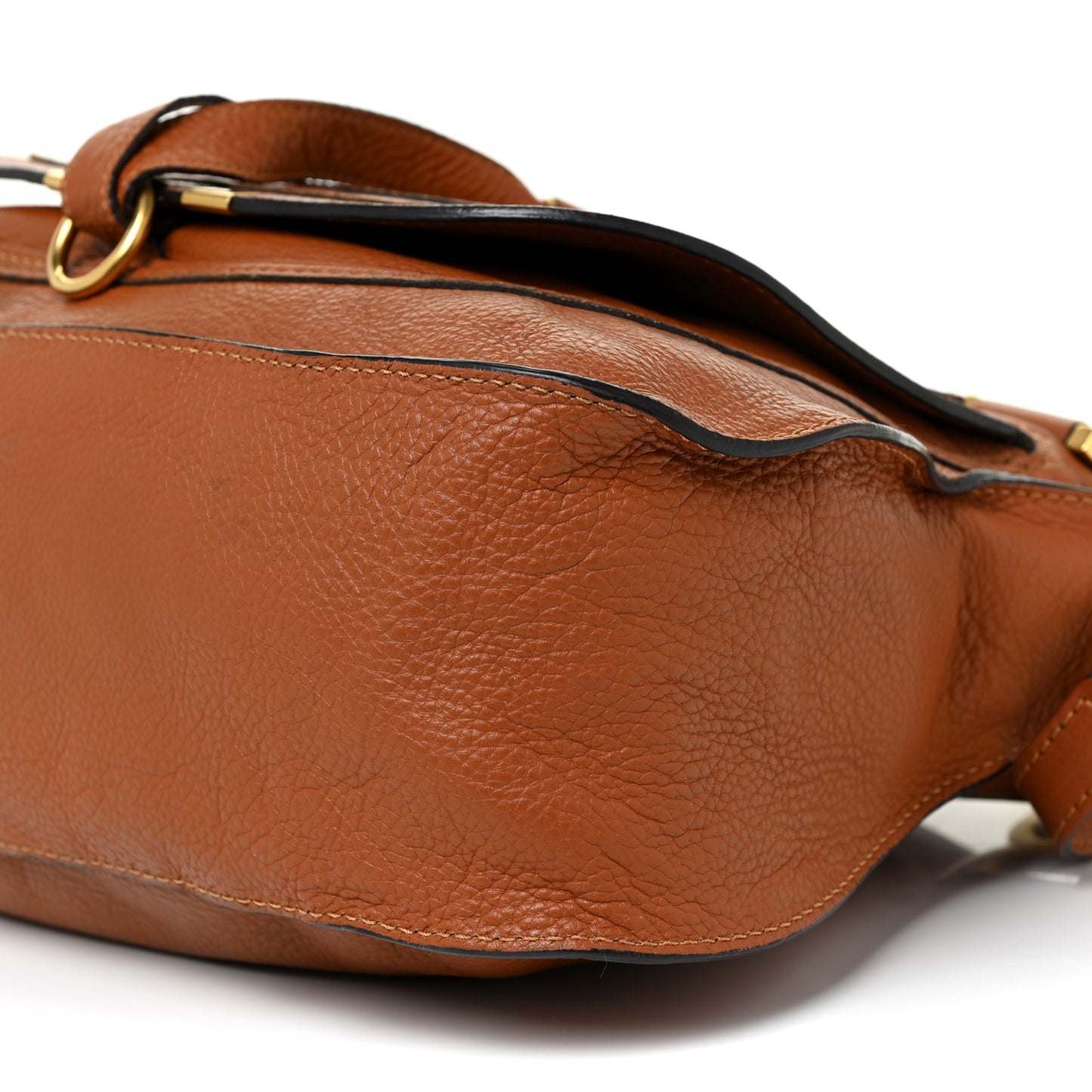 Calfskin Small Marcie Satchel Tan