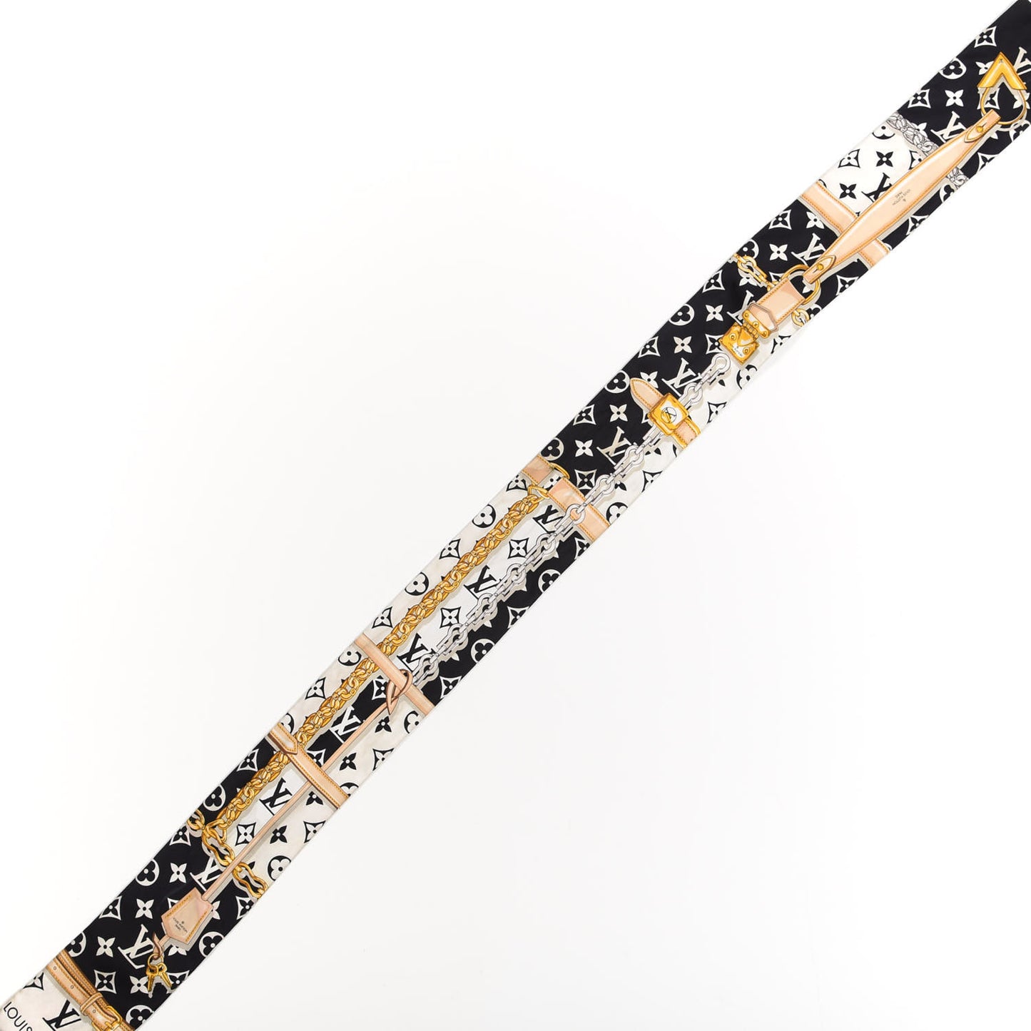 Silk Monogram Confidential Bandeau Black