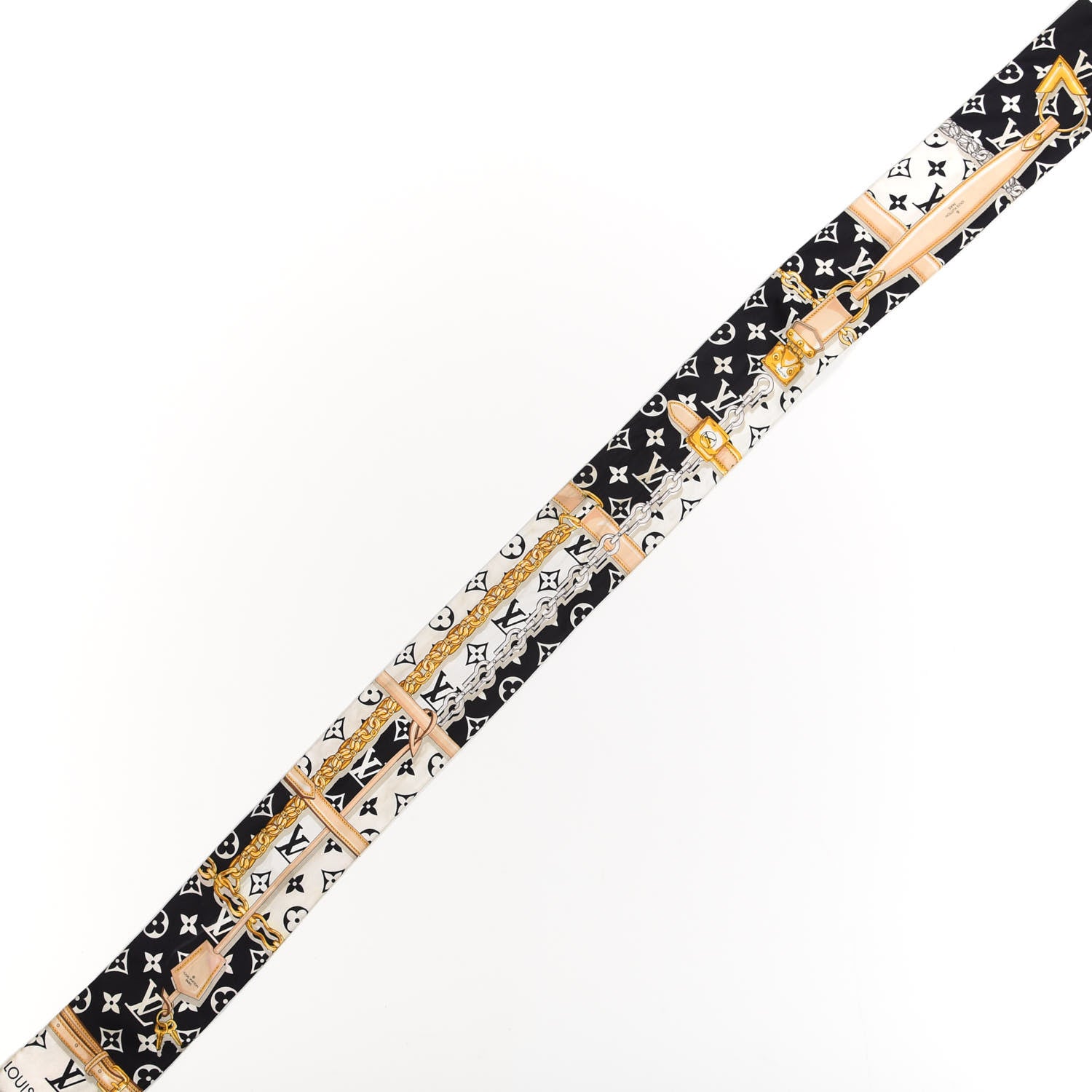 Louis Vuitton Silk Monogram Confidential Bandeau Black 3 of 4