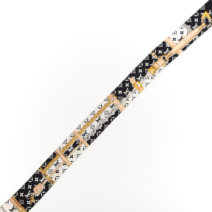 Louis Vuitton Silk Monogram Confidential Bandeau Black 3 of 4