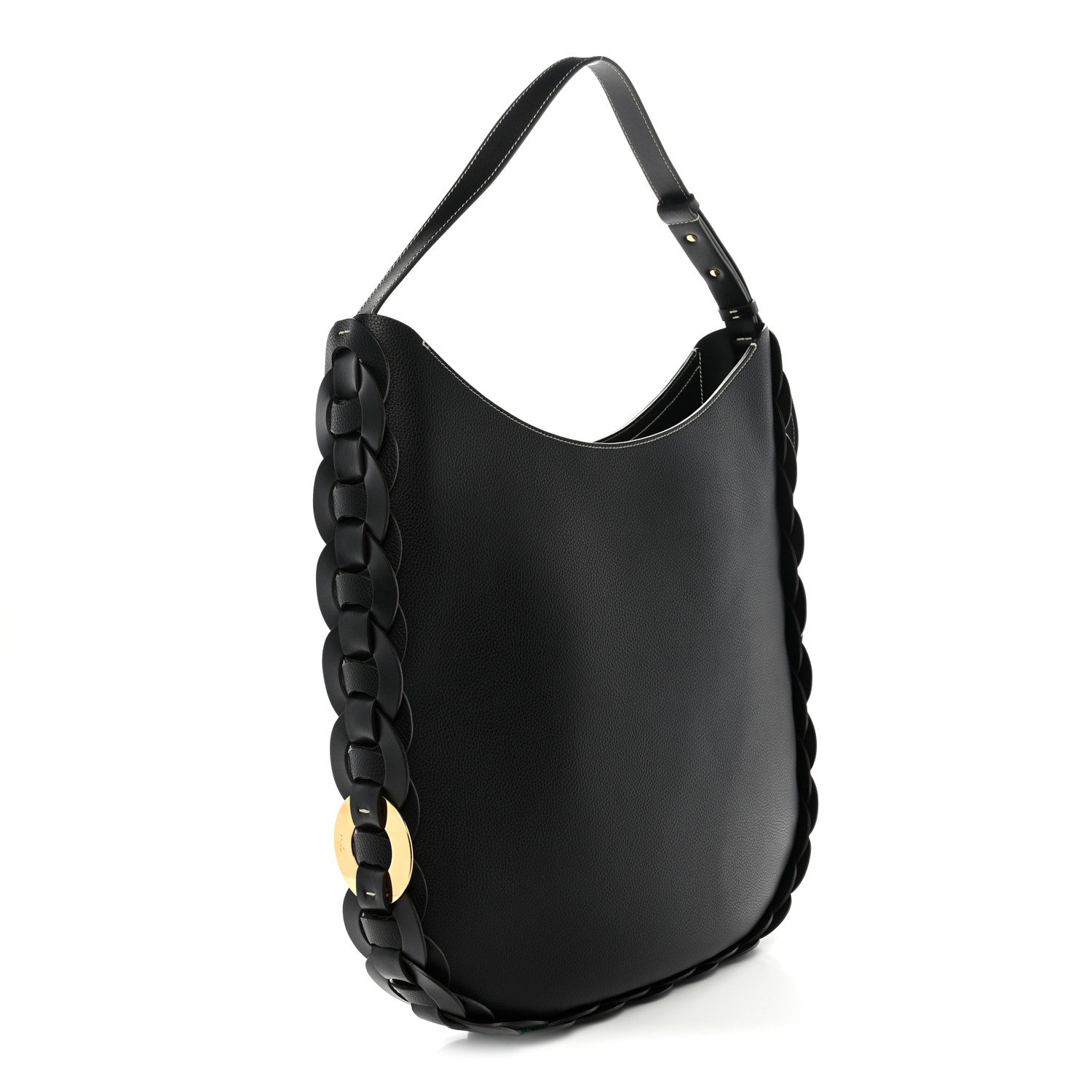 Chloe Small Grain Smooth Calfskin Large Darryl Hobo Black 4 of 10