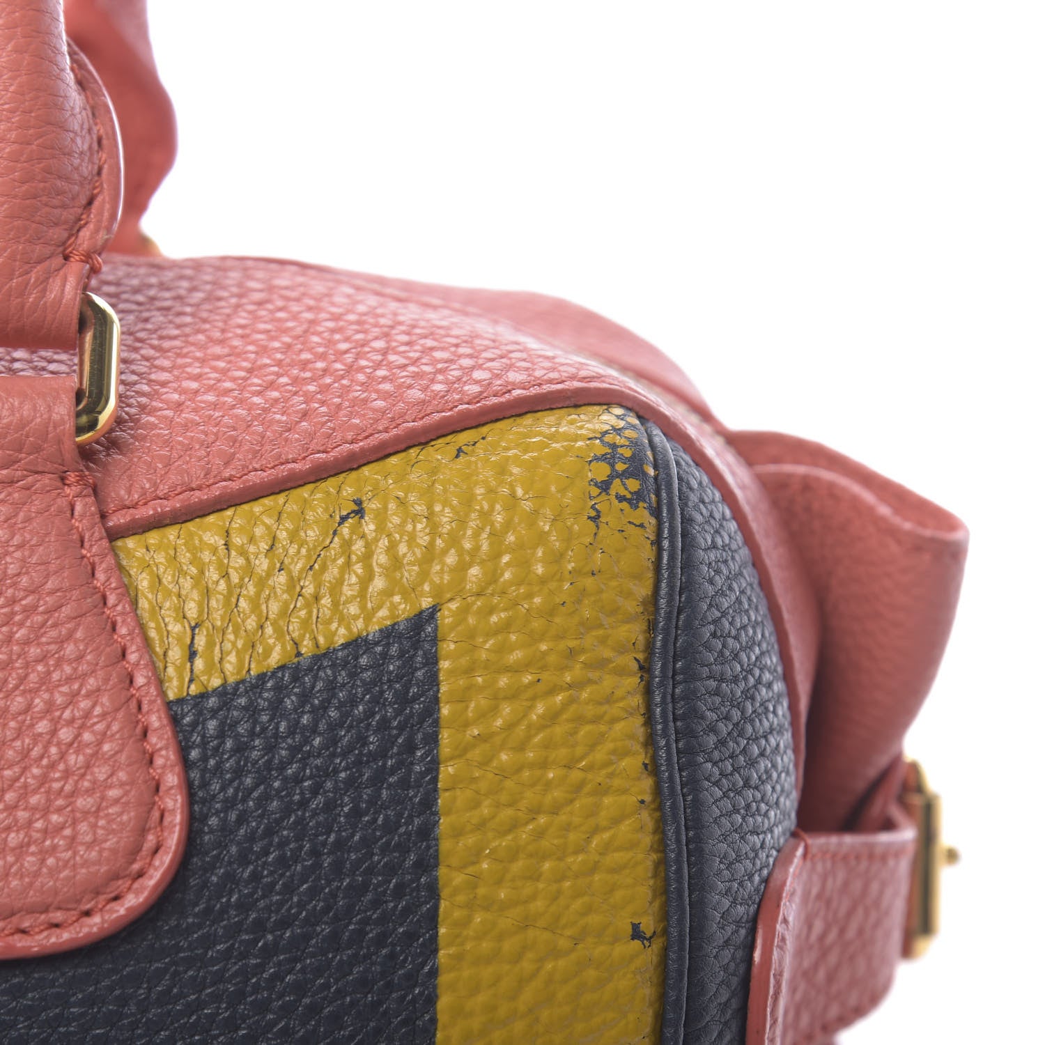 Burberry Grainy Calfskin Small The Bee Top Handle Storm Blue Bright Peony 19 of 21