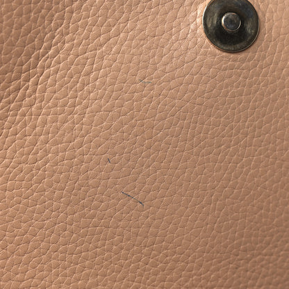 Gucci Pebbled Calfskin Medium Soho Flap Crossbody Camelia 10 of 12